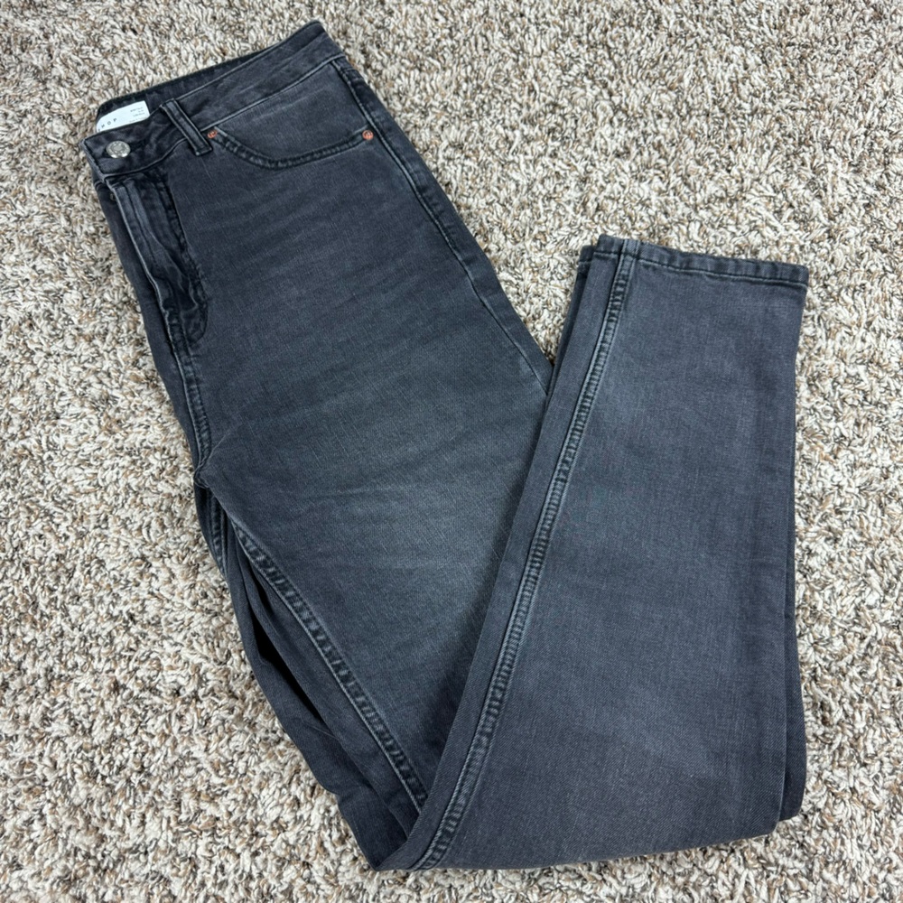 Topshop Washed Black Orson Jeans